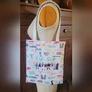 Taylor Swift Singer Canvas Tote Bag Fans Music Lover Gifts ERA 25"L x 12-1/2"W